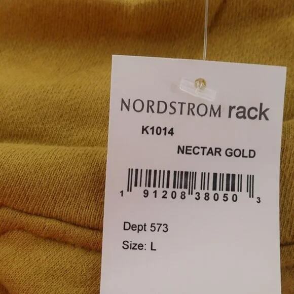 Madewell Women's Mock Neck Sweatshirt Size Large Nectar Gold NWT Drop Shoulder - Picture 6 of 8